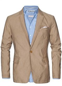 Foto Americana Slim-Fit Algodón nutmeg tejido H.E. by MANGO