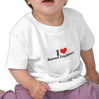 Foto Amo a ingenieros de sonido T-shirts