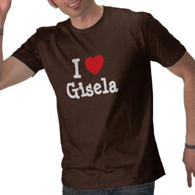 Foto Amo la camiseta del corazón de Gisela