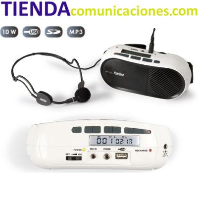 Foto Amplificación Personal Compacto Megafono Mp3 Usb Sd