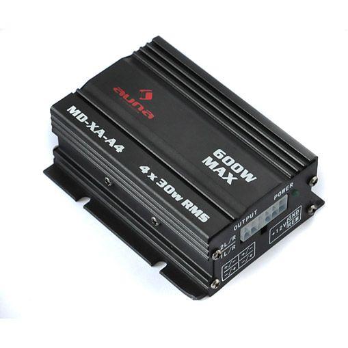Foto Amplificador compacto coche Auna 4 canales. 600 w. Negro