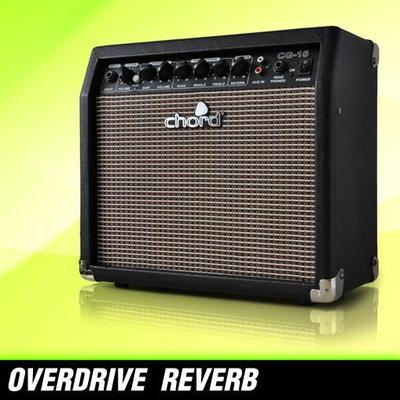 Foto Amplificador Guitarra Chord Cg-15 20cm Overdrive Reverb Canales Clean Drive