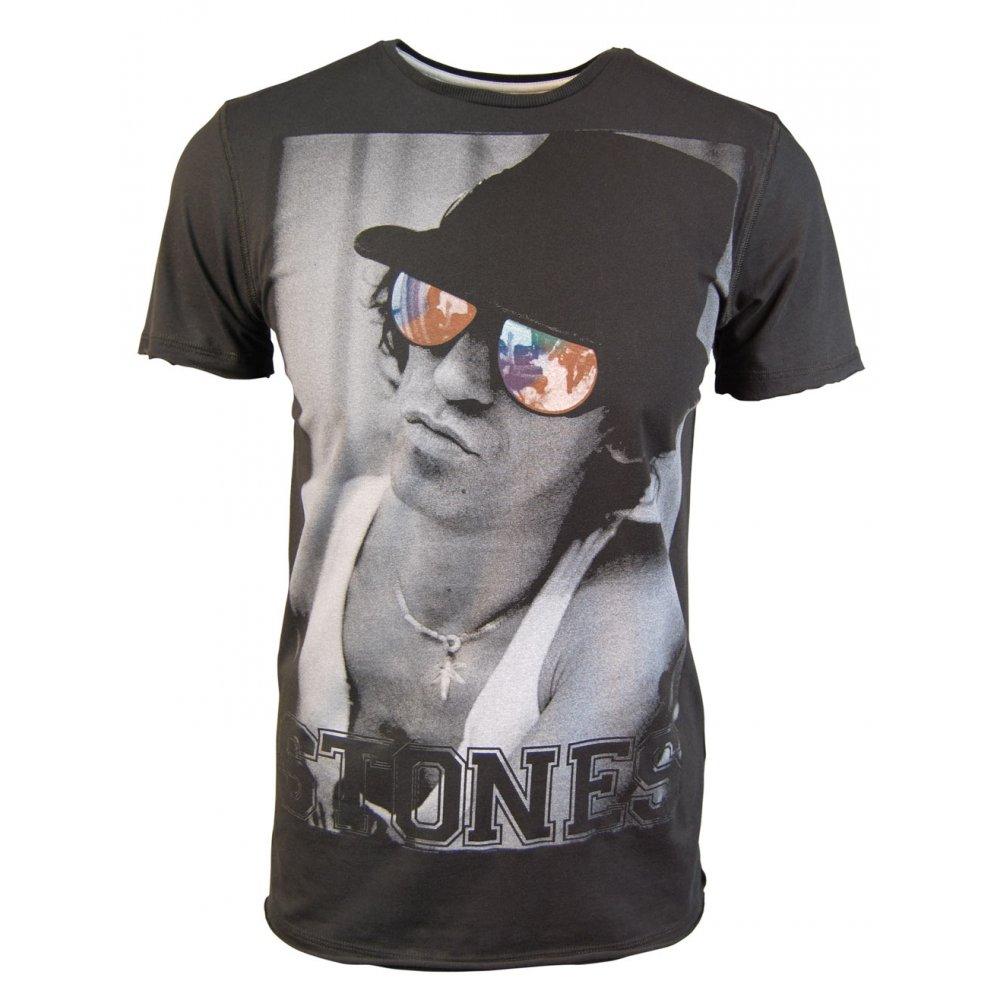 Foto Amplified Mens Keith Richards Rolling Stones T Shirt Ikons, Charcoal