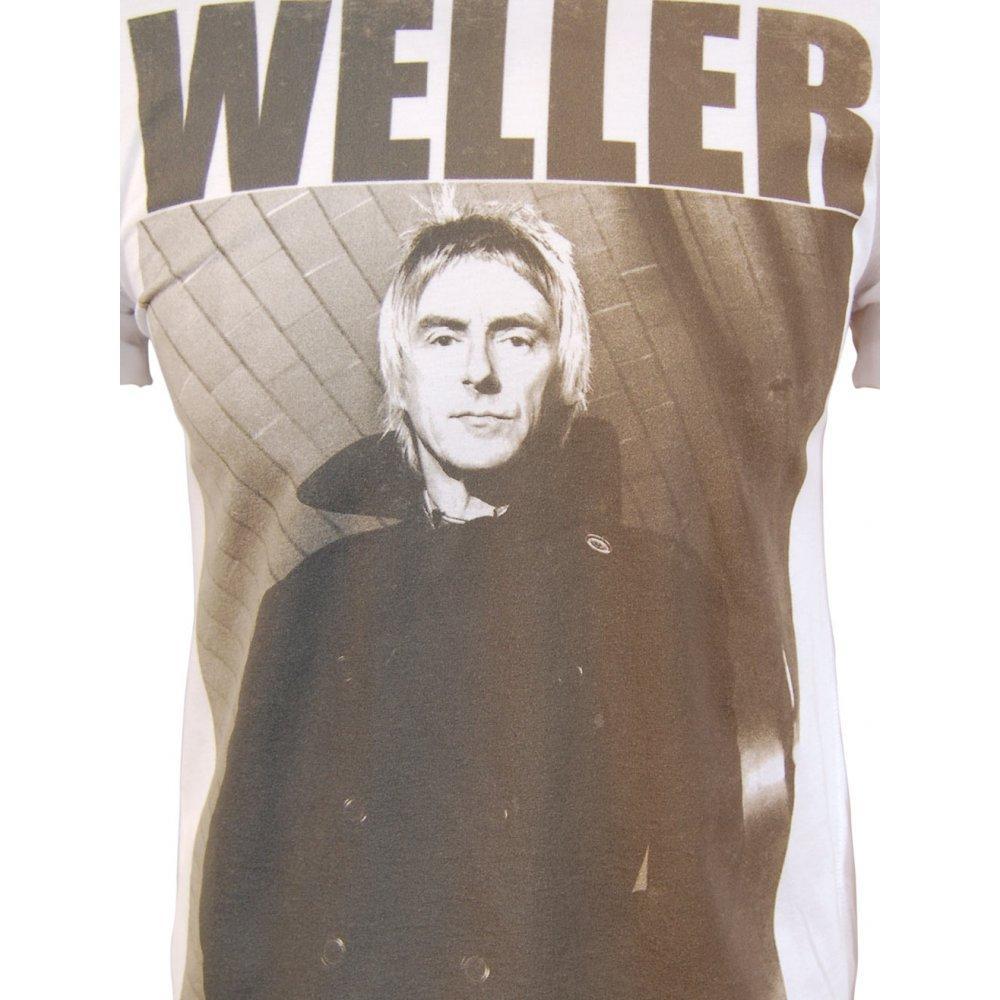 Foto Amplified Mens Paul Weller T Shirt Ikons, White