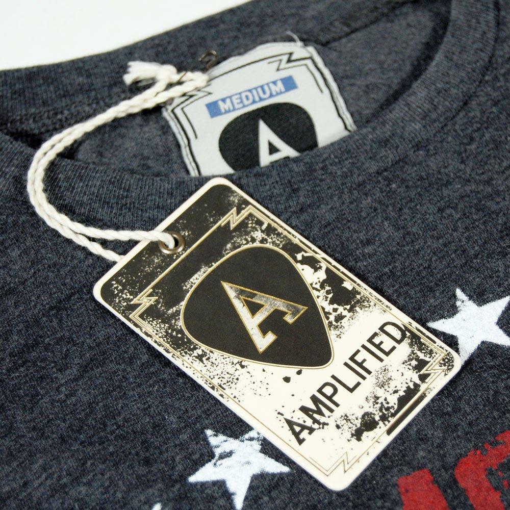 Foto Amplified Mens Ramones 77 Tour T Shirt Black Wash