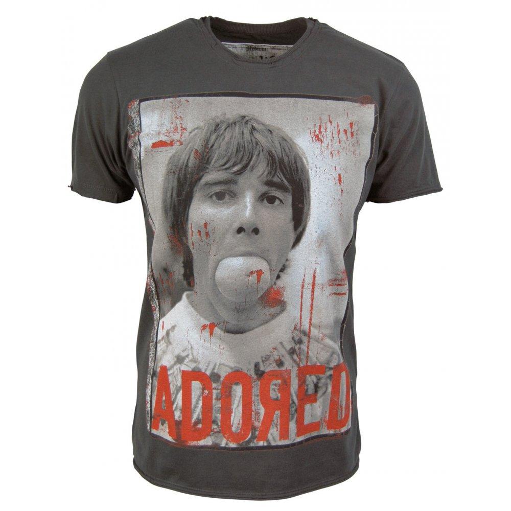 Foto Amplified Mens Stone Roses One Love T Shirt, Charcoal