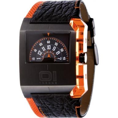 Foto AN07G03 01 THE ONE Mens Turning Disc Black-Orange Watch