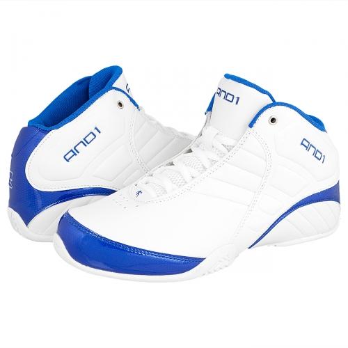 Foto AND1 Rocket 3.0 Mid Basketball zapatos blanco/blanco/azul eléctrico