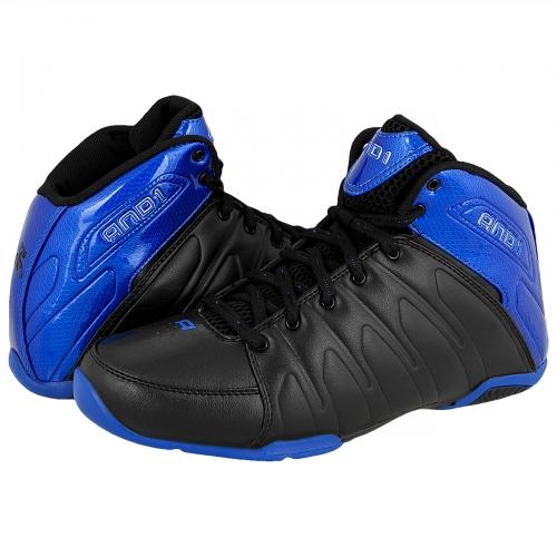 Foto AND1 Thunder Mid Zapatillas de baloncesto negro/azul eléctrico/negro