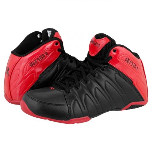 Foto AND1 Thunder Mid Zapatillas de baloncesto negro/Varsity rojo