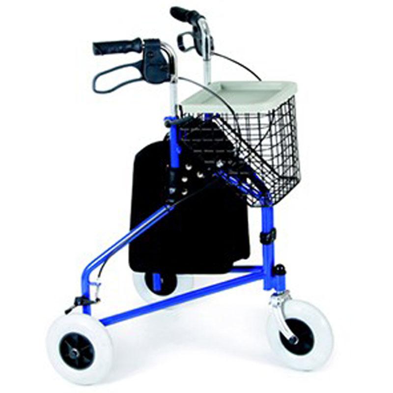 Foto Andador de ancianos plegable con ruedas,bandeja y cesta AD13