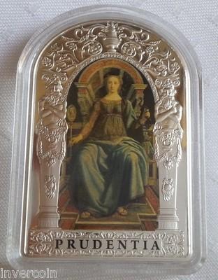 Foto Andorra 2012 Seven Virtues Prudence Pollaiolo Silver Coin Prudencia Moneda Plata