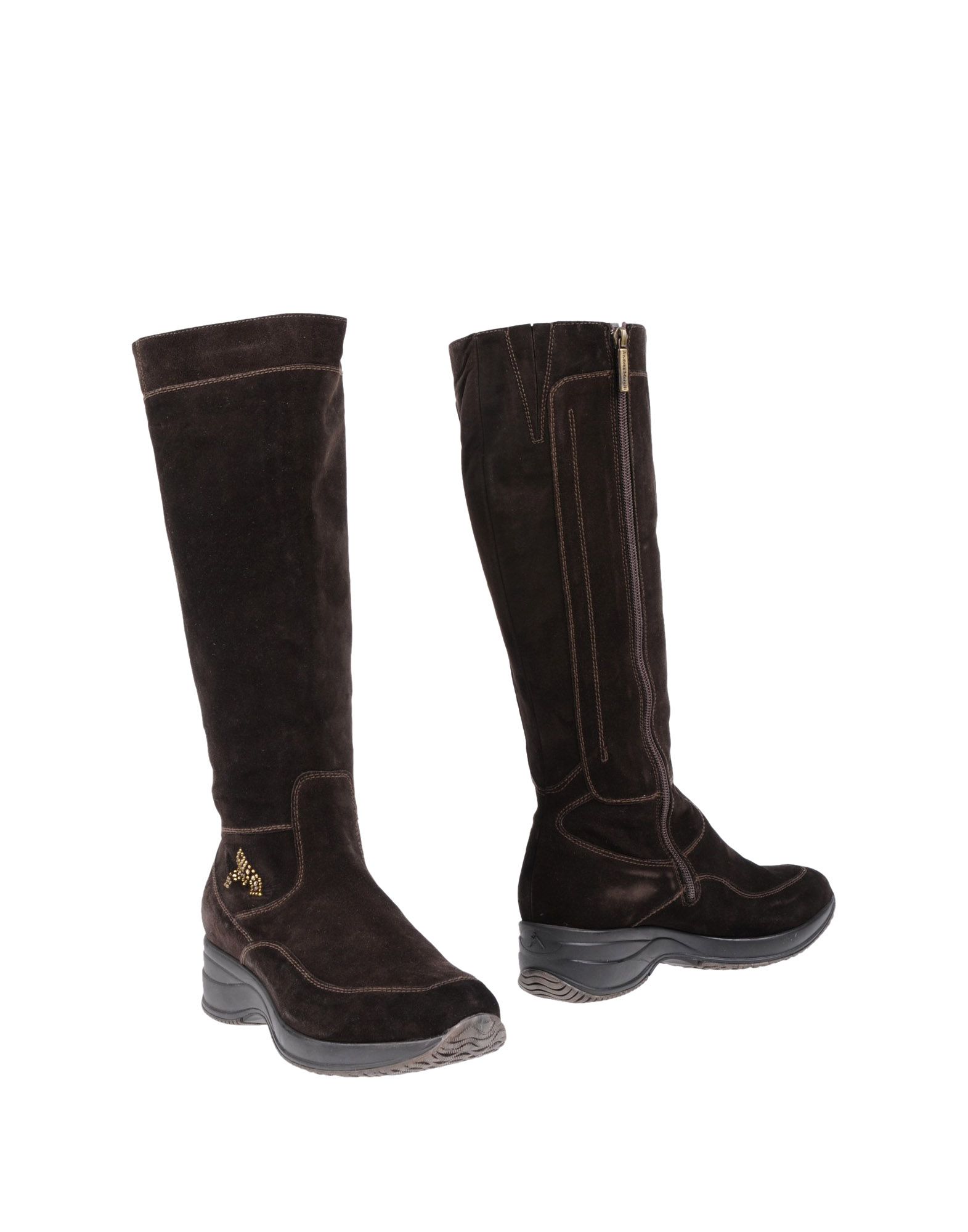 Foto andrea morelli botas de tacón Mujer Café
