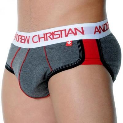 Foto Andrew Christian Active Shape Brief Charcoal L Men Underwear