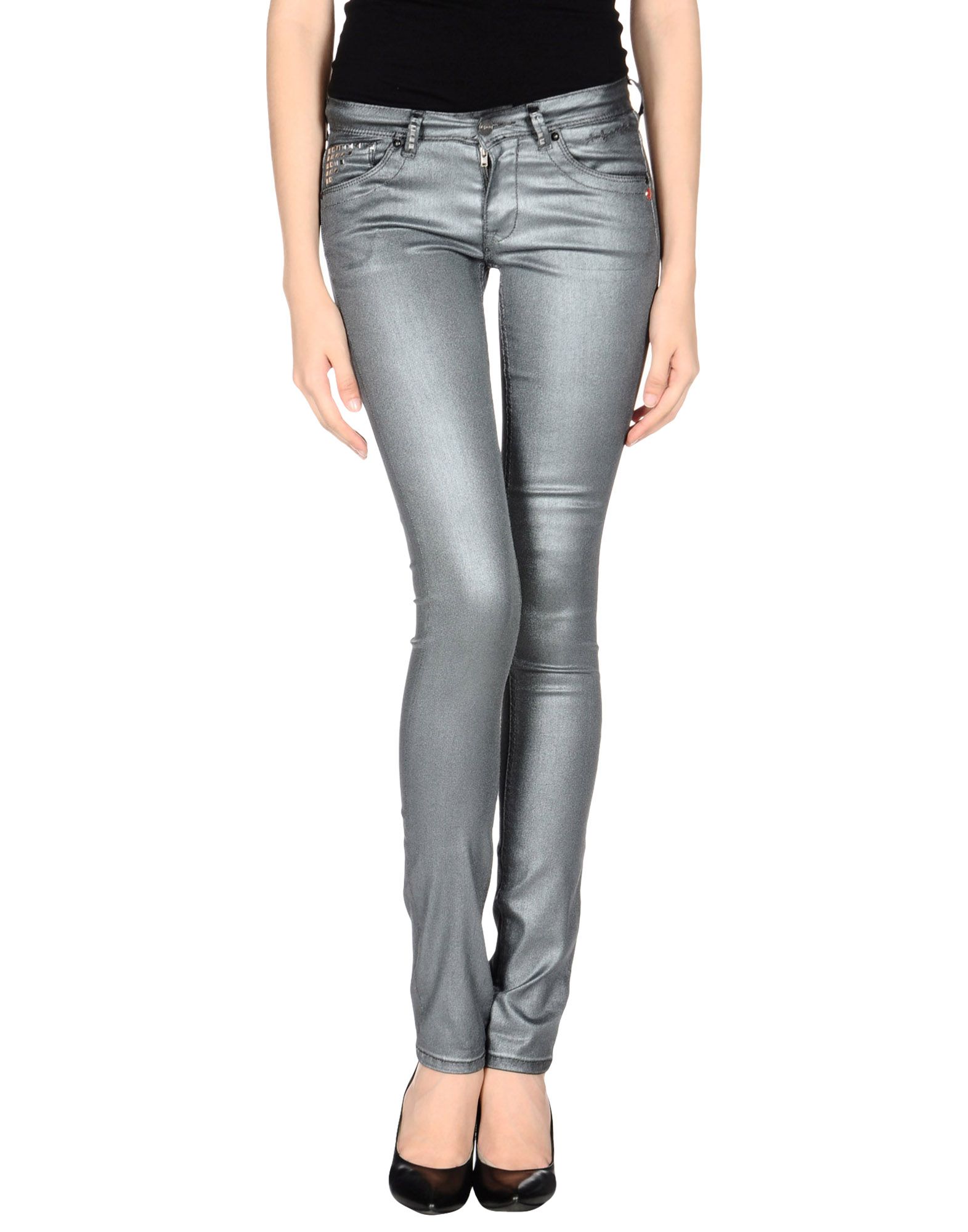 Foto andy warhol by pepe jeans pantalones vaqueros Mujer Gris