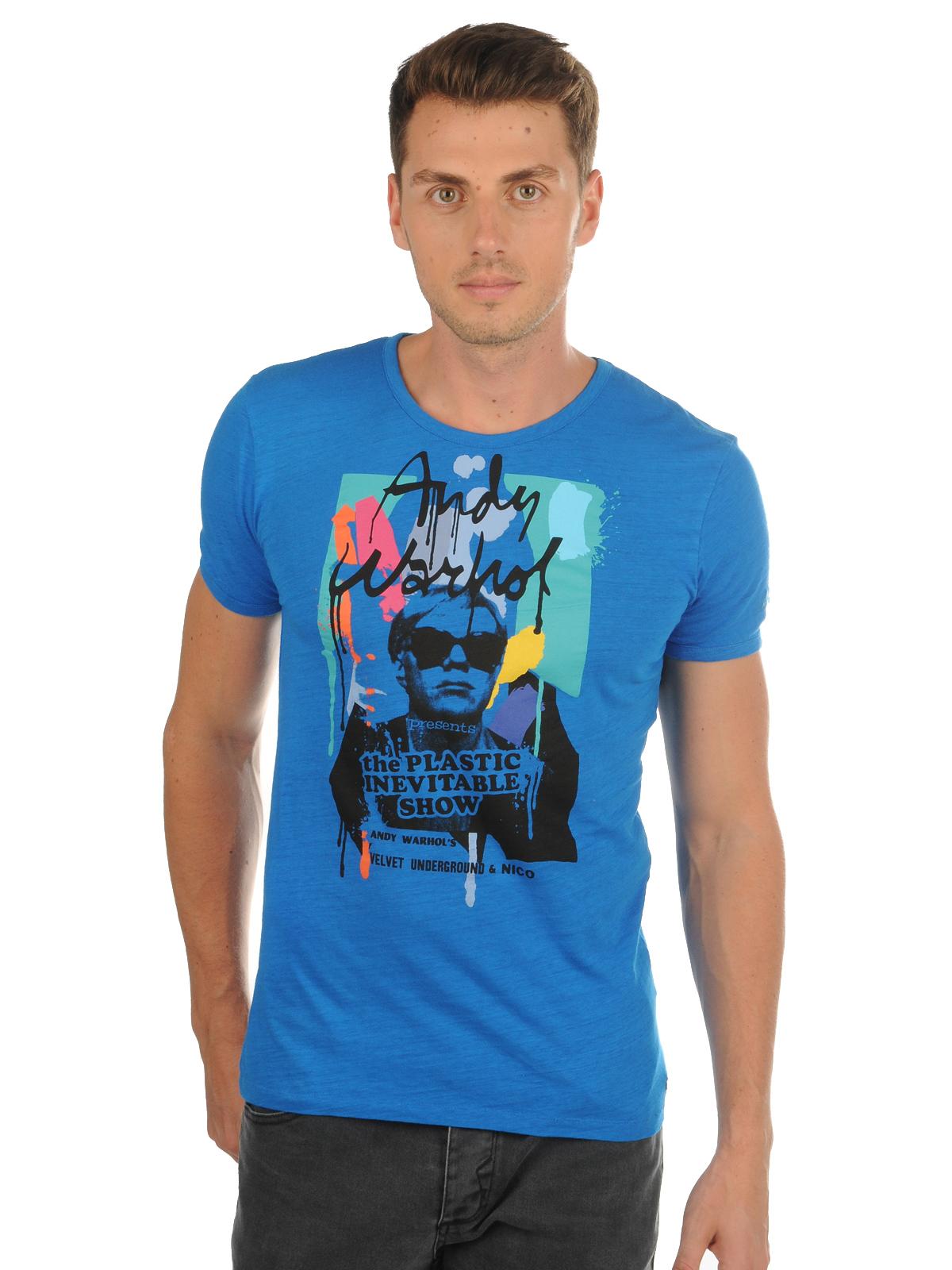 Foto Andy Warhol Camiseta azul M