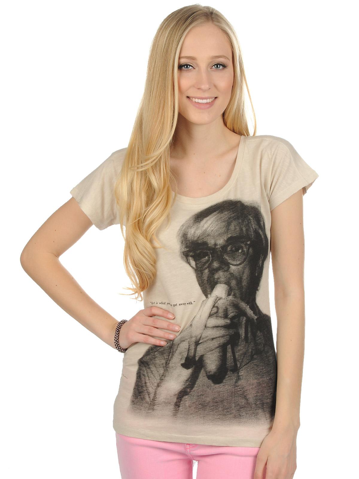 Foto Andy Warhol Camiseta crema combinado S