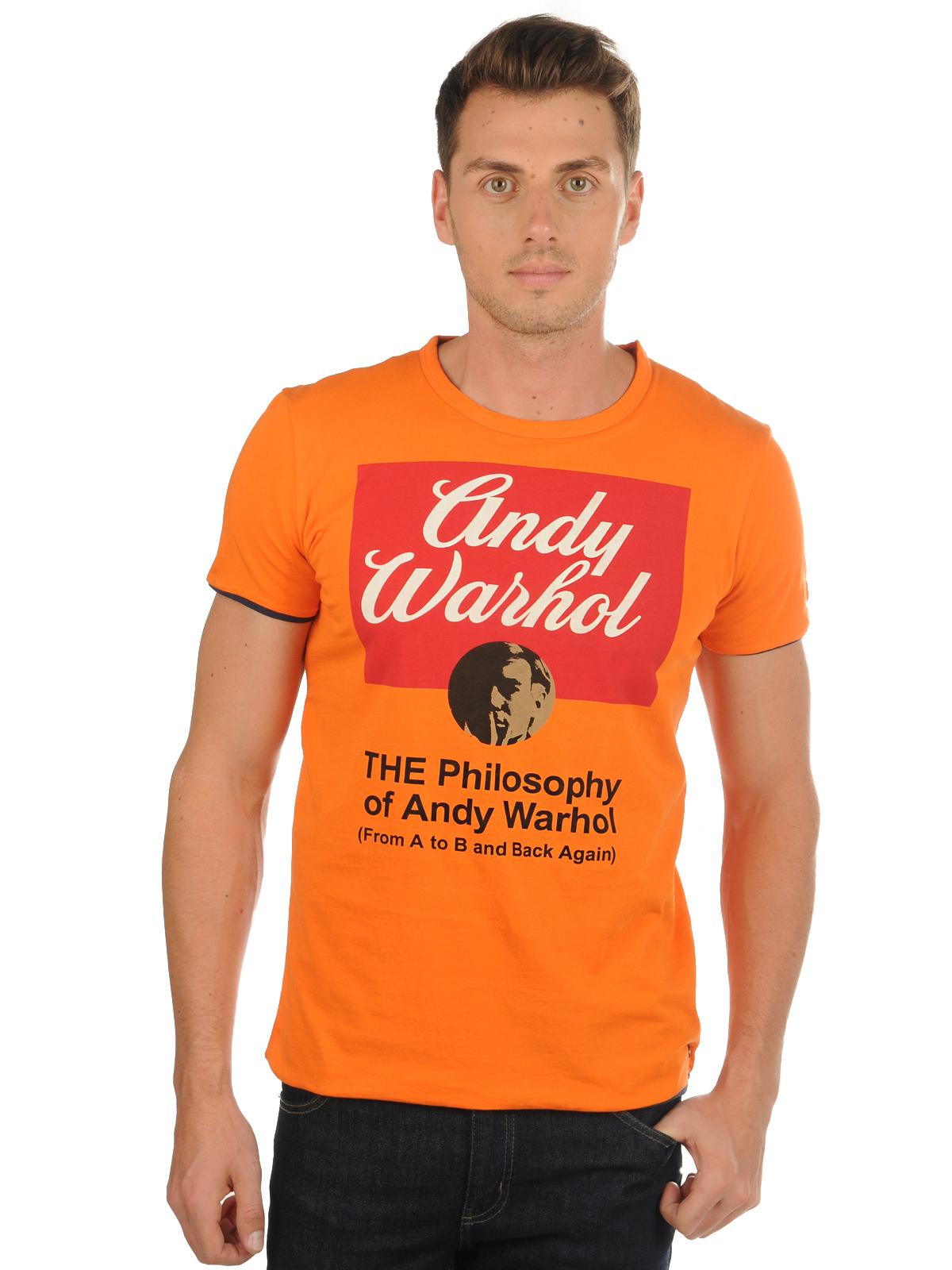 Foto Andy Warhol Camiseta naranja XL