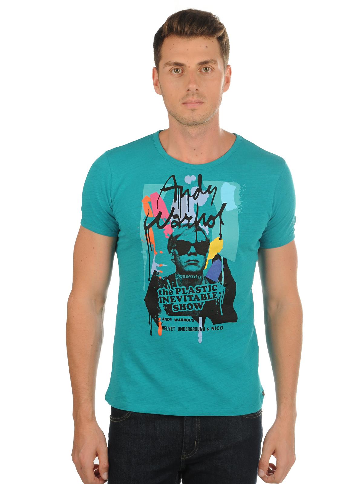 Foto Andy Warhol Camiseta turquesa S