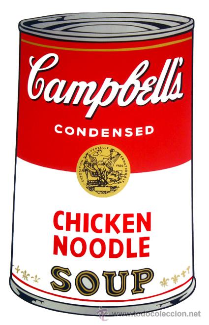 Foto andy warhol campbells soup: chicken noodle 89 x 58,5 cm