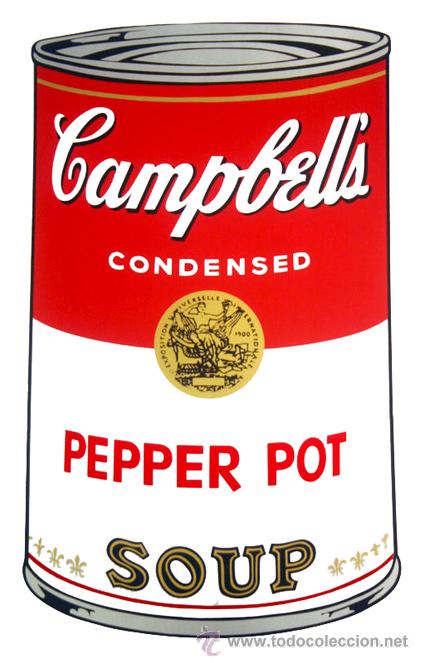 Foto andy warhol campbells soup: pepper pot 89 x 58,5 cm