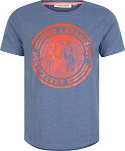 Foto Anerkjendt Penti camiseta azul jaspeado M
