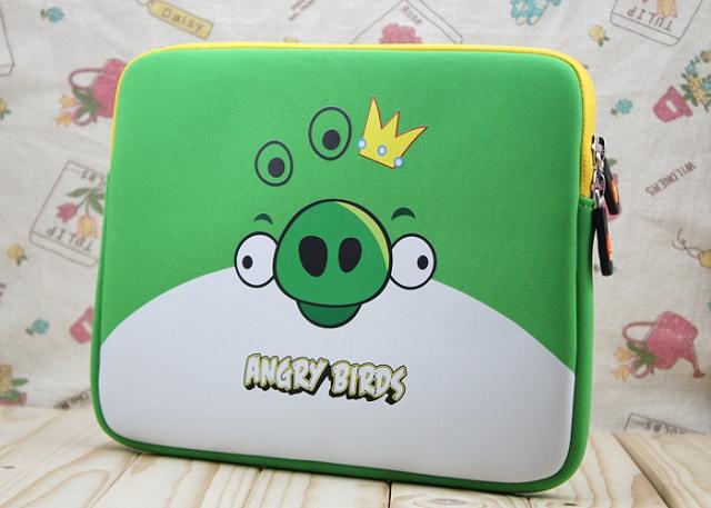 Foto Angry Birds Pig King Neoprene Sleeve Carrying Case for all models iPad 1 2 and 3