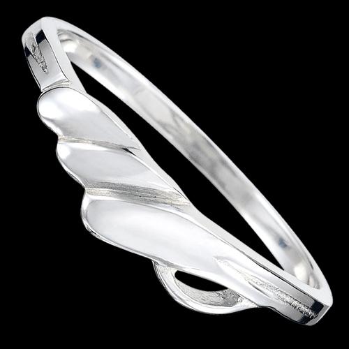 Foto Anillo de plata, tres ondas Tamano: 23