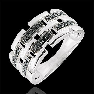 Foto Anillo Línea negra - modelo grande