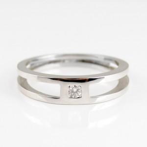 Foto Anillo oro blanco y diamante 00001