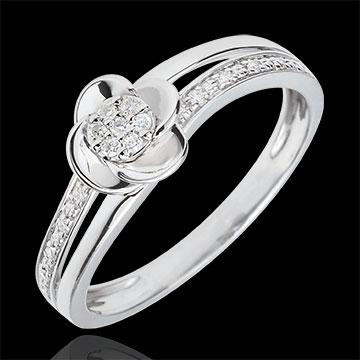Foto Anillo Pétalos de Rosa - 0.08 quilates