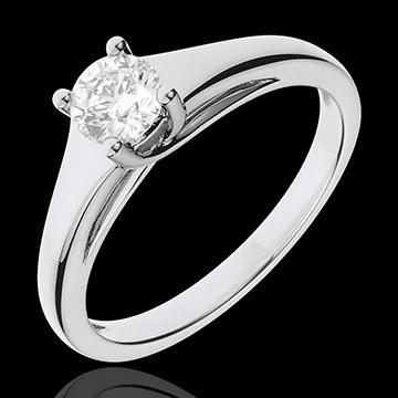Foto Anillo Solitario diadema oro blanco
