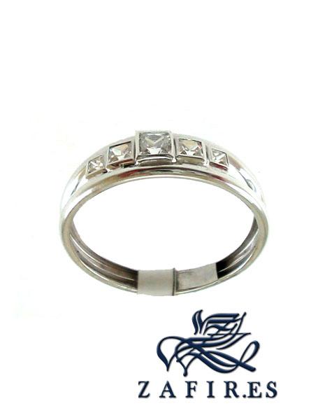 Foto anillos oro blanco - diseno m41613 - para senora