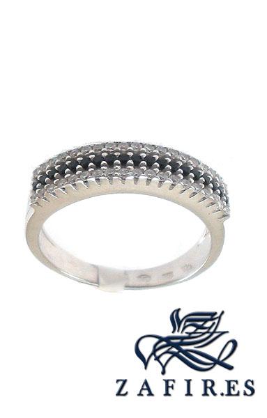 Foto anillos oro blanco - sortija diseno p623-349405 - para senora