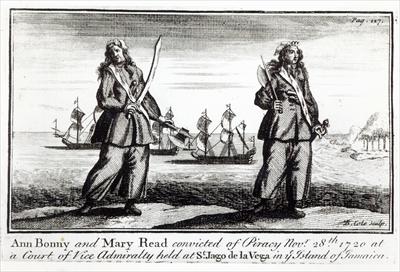 Foto Ann Bonny and Mary Read convicted of piracy.. - Art Canvas