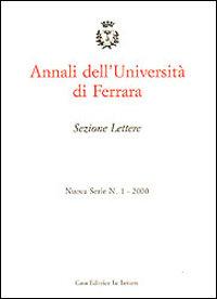 Foto Annali dell'Università di Ferrara. Sezione lettere