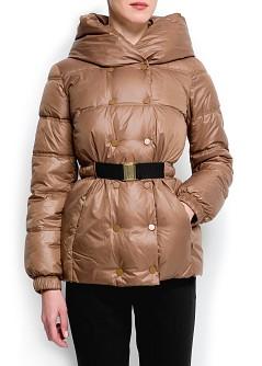 Foto Anorak Acolchado Capucha piedra MANGO