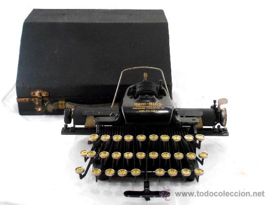 Foto antigua maquina de escribir remington rem blick de 1912 caja equi