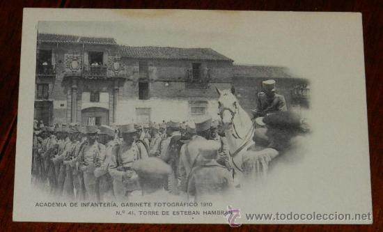 Foto antigua postal de la torre de esteban hambran (toledo), academia