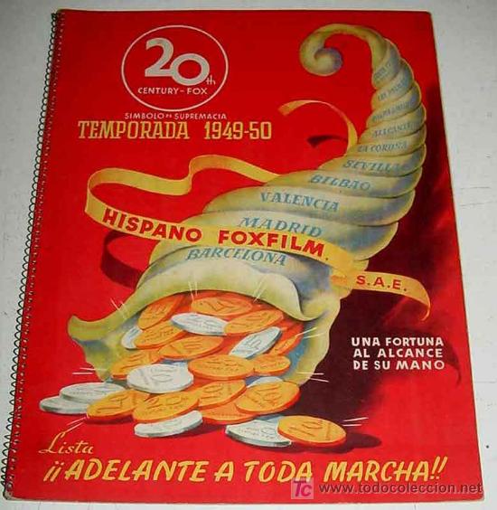 Foto antiguo catalogo 1949 50 de la 20 th century fox year book hi