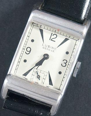 Foto Antiguo Reloj Caballero Vintage Art Deco Mens Swiss Watch Uhren Montre Orologio