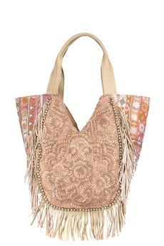 Foto Antik Batik Bolso de piel - nana1cbs - Marron / Camello
