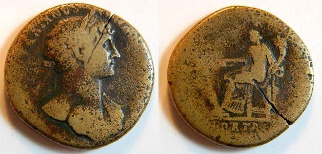 Foto Antike / Römische Kaiserzeit / Hadrian Sesterz 117-138