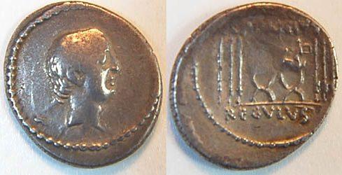Foto Antike / Römische Republik Denar 42 v Chr