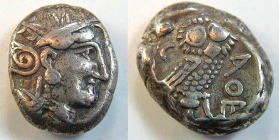 Foto Antikes Griechenland Athen Tetradrachme nach 400