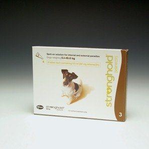 Foto Antiparasitario en pipetas stronghold 60 mg para perros de entre 5,1-10 kg 6 pipetas