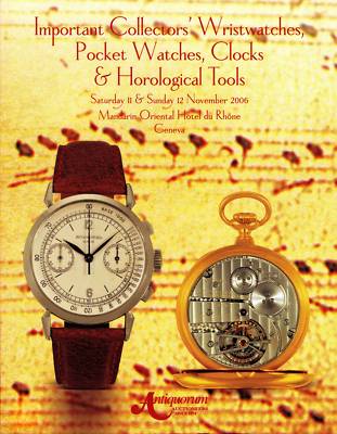 Foto Antiquorum Auction Catalogue Watches Clock Geneva 2006