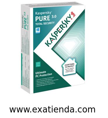 Foto Antiv. Kaspersky pure 3.0 total security 3lc