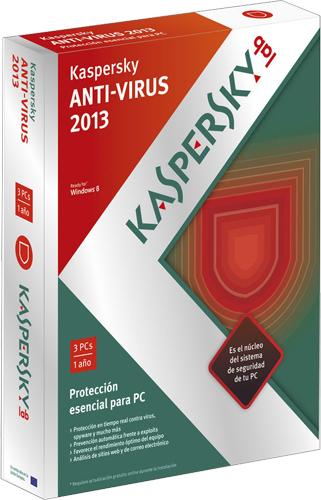 Foto Antivirus Kaspersky Av 2013 3 Licencias Base 1 Año Kl1149sbcfs