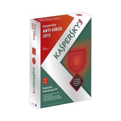 Foto Antivirus kaspersky av 2013 3 licencias base 1 año kl1149sbcfs